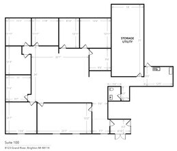 8123 Grand River Rd, Brighton, MI à louer Plan d’étage– Image 1 sur 1