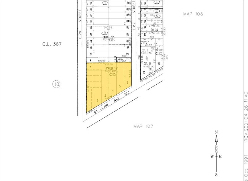 7911 St. Clair Ave, Cleveland, OH à louer - Plan cadastral – Image 3 sur 5