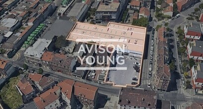 Aubervilliers - Vue aérienne vue de carte