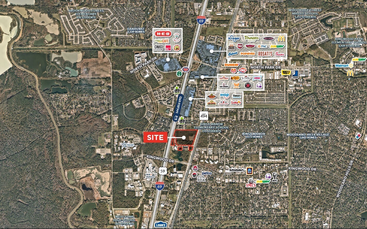 23320 Highway 59 N, Kingwood, TX à vendre Aérien– Image 1 sur 5