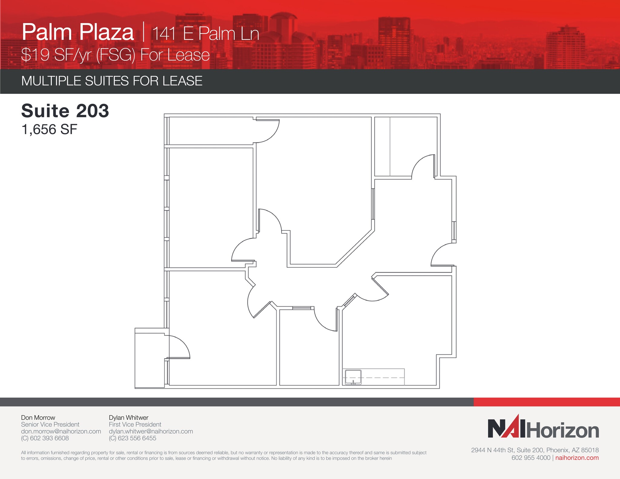 141 E Palm Ln, Phoenix, AZ à louer Plan de site– Image 1 sur 1