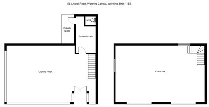 55 Chapel Rd, Worthing à louer Plan d’étage– Image 1 sur 1