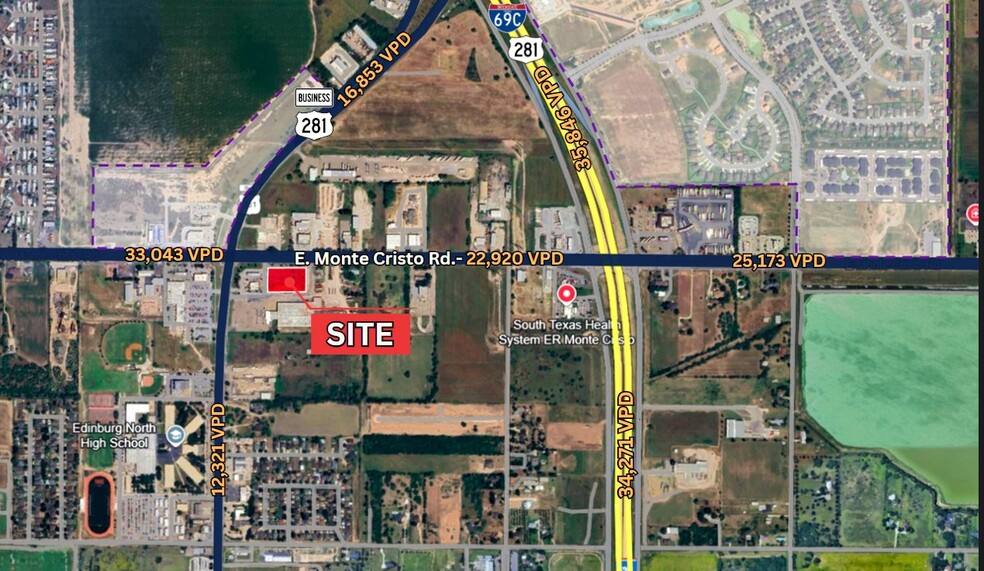 222 E Monte Cristo Rd, Edinburg, TX à louer - Photo de l’immeuble – Image 2 sur 6