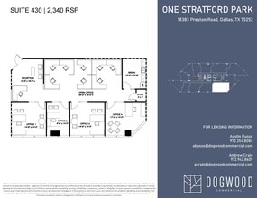 18383 Preston Rd, Dallas, TX à louer Plan d’étage– Image 1 sur 1