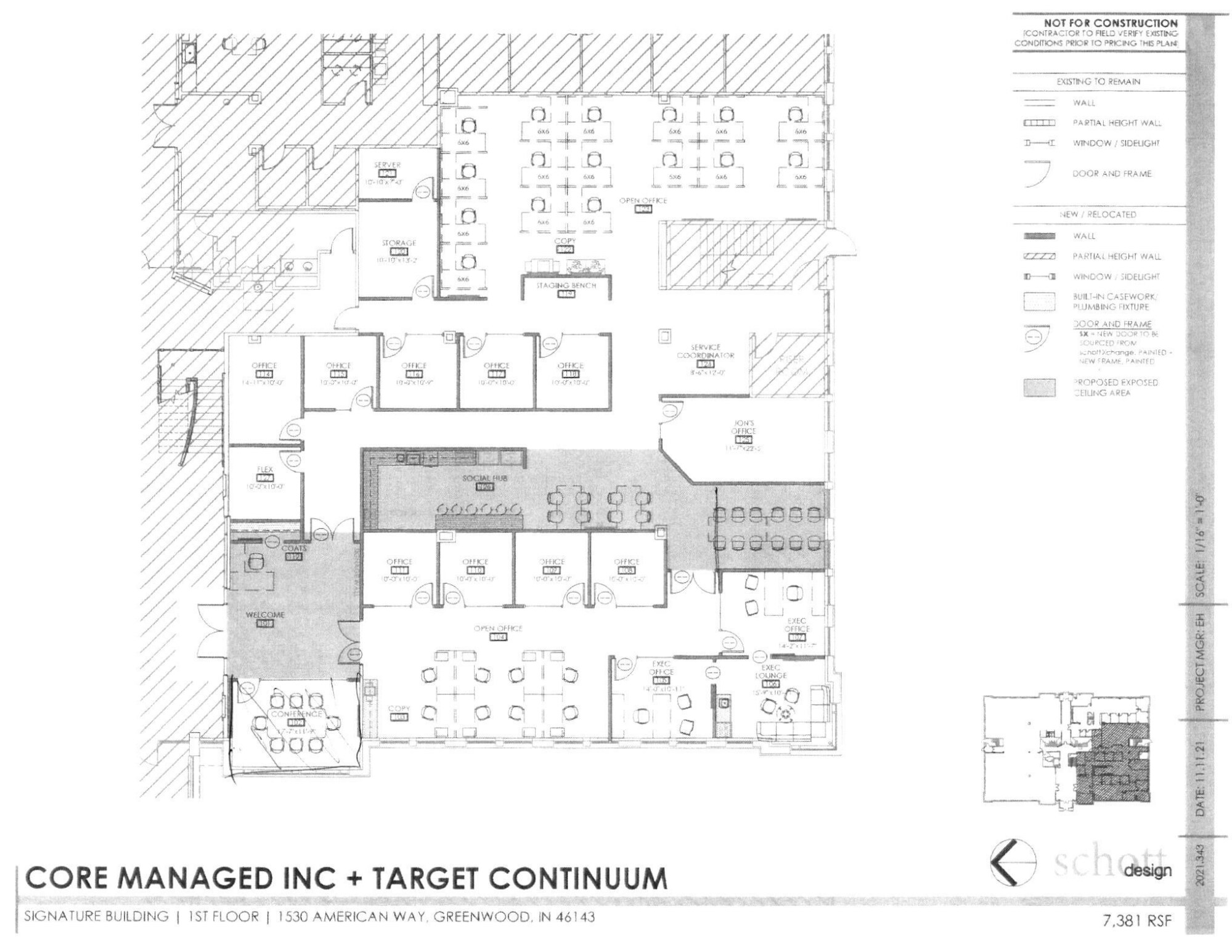 1530 American Way, Greenwood, IN à louer Plan d’étage– Image 1 sur 4