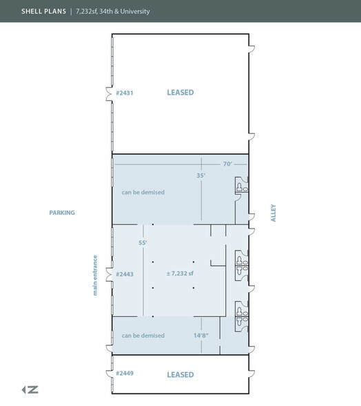 2431 34th St, Lubbock, TX à louer - Plan d’étage – Image 3 sur 10