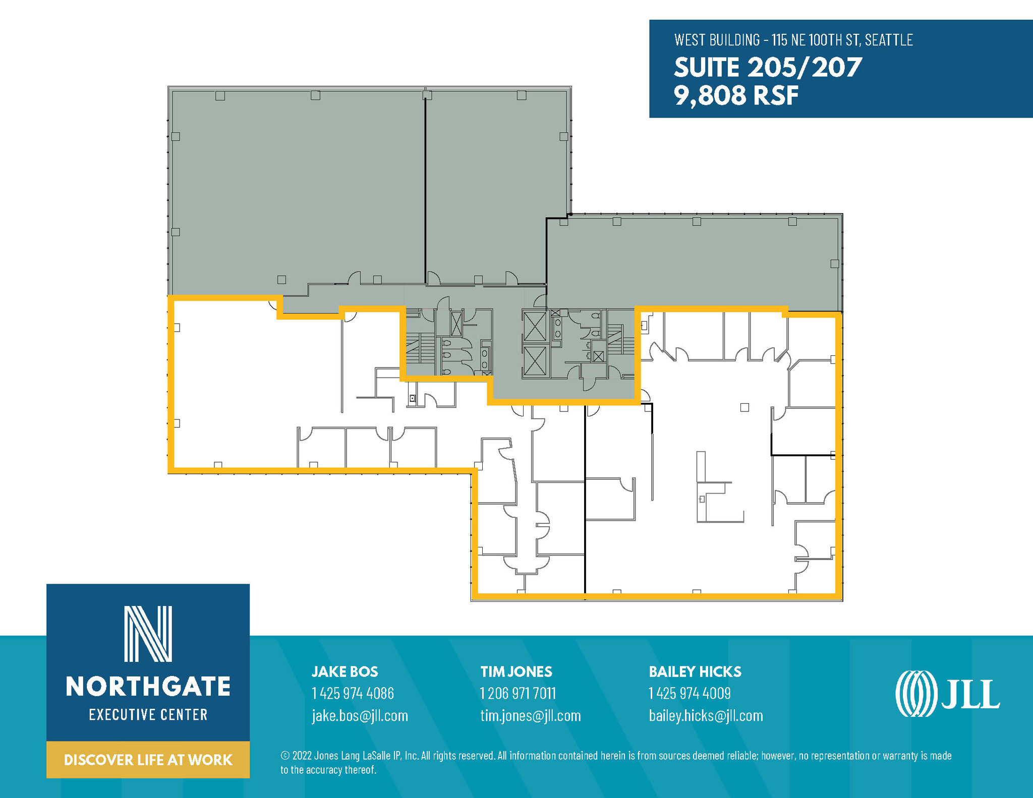 115 NE 100th St, Seattle, WA à louer Plan d’étage– Image 1 sur 2