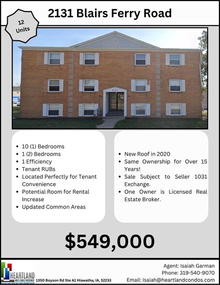 2131 Blairs Ferry Rd NE, Cedar Rapids, IA à vendre - Photo de l’immeuble – Image 2 sur 2