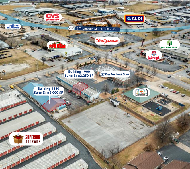 1900 S Pleasant St, Springdale, AR à louer - Photo de l’immeuble – Image 2 sur 6