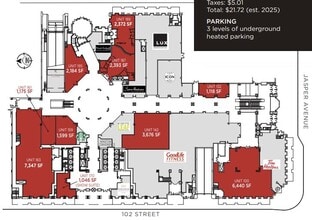 10155 102nd St NW, Edmonton, AB à louer Plan d’étage– Image 1 sur 1