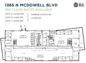 1385 N McDowell Blvd, Petaluma, CA à louer Plan d’étage– Image 1 sur 1