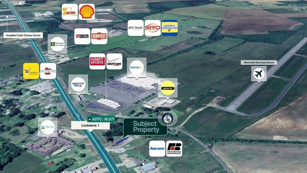 7076 LA-1 Hwy, Marksville, LA à vendre - Photo de l’immeuble – Image 2 sur 2