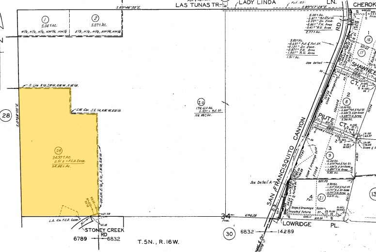 23721 Stoney Creek Rd, Santa Clarita, CA à vendre - Plan cadastral – Image 2 sur 2