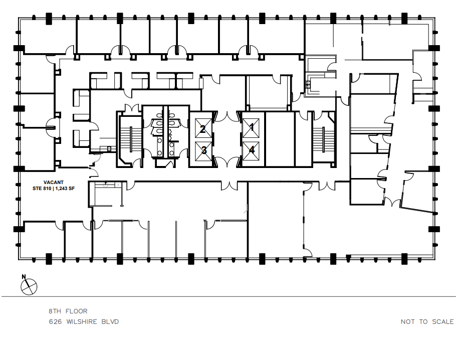 626 Wilshire Blvd, Los Angeles, CA à louer Plan d’étage– Image 1 sur 1