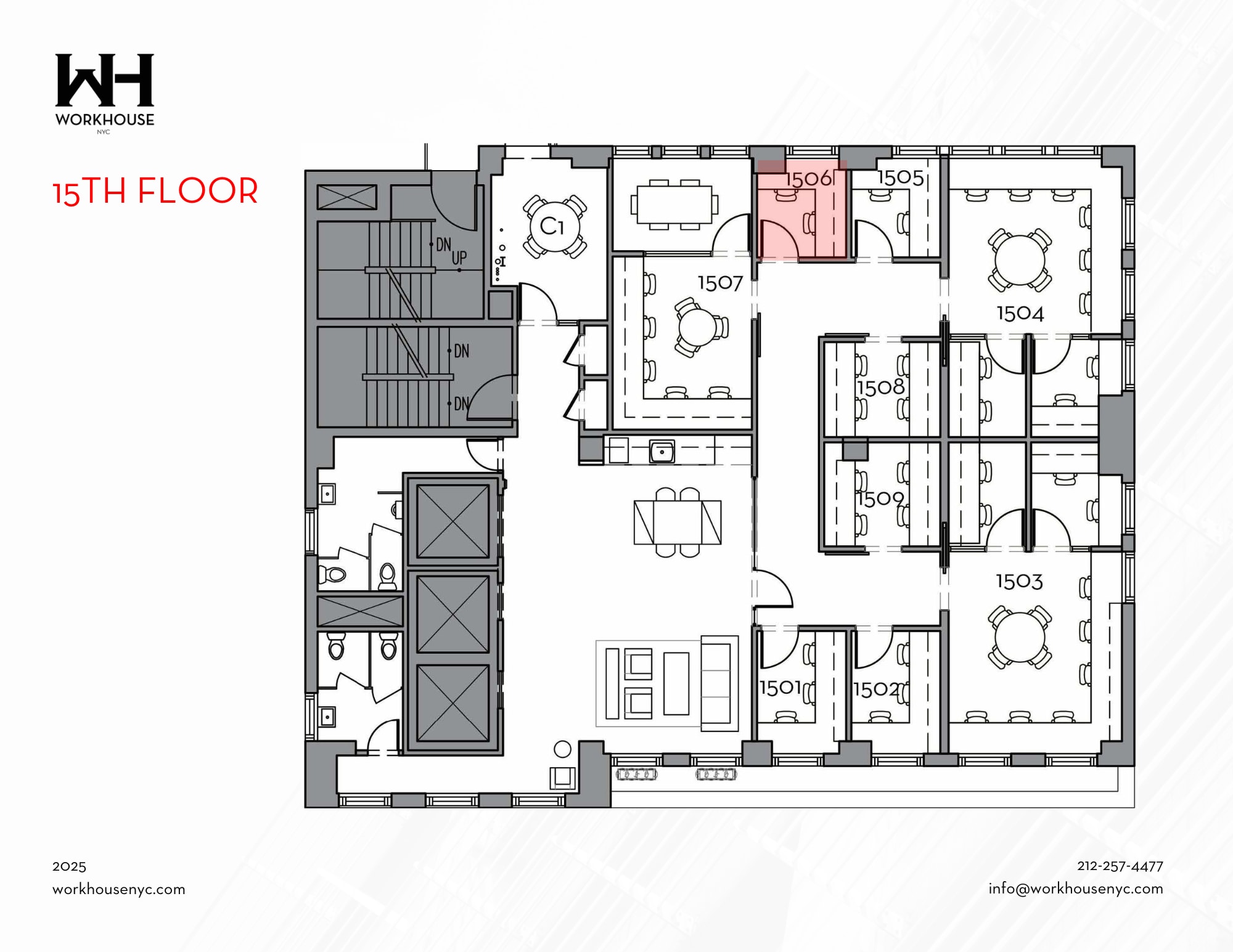 21 W 46th St, New York, NY à louer Plan d’étage– Image 1 sur 4