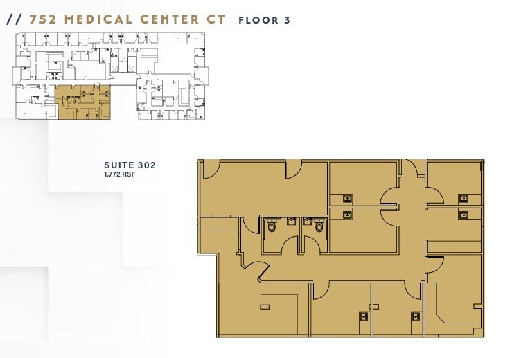 752 Medical Center Ct, Chula Vista, CA à louer Plan d’étage– Image 1 sur 1
