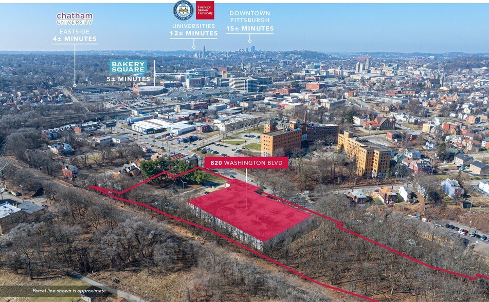 820 Washington Blvd, Pittsburgh, PA à vendre - Aérien – Image 2 sur 9