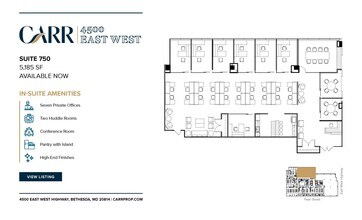4500 East West Hwy, Bethesda, MD à louer Plan d’étage– Image 1 sur 1