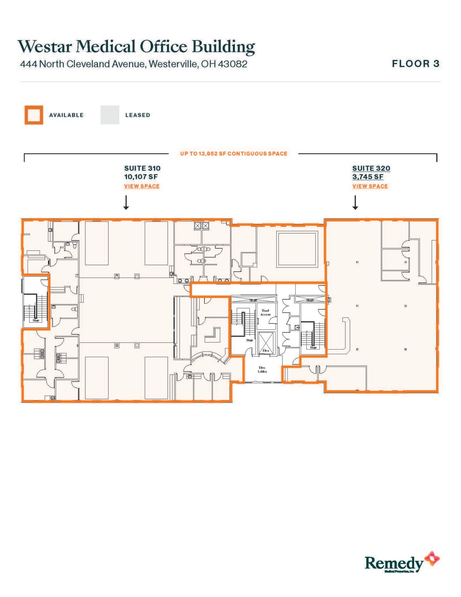 444 N Cleveland Ave, Westerville, OH à louer Plan d’étage– Image 1 sur 1