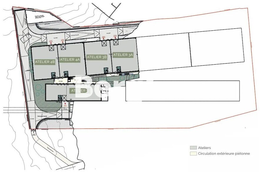 Industriel/Logistique dans Mouans-Sartoux à louer - Plan de site – Image 2 sur 4