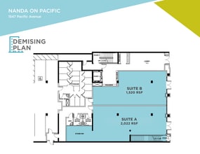 1547 Pacific Ave, Santa Cruz, CA à louer Plan d’étage– Image 2 sur 2