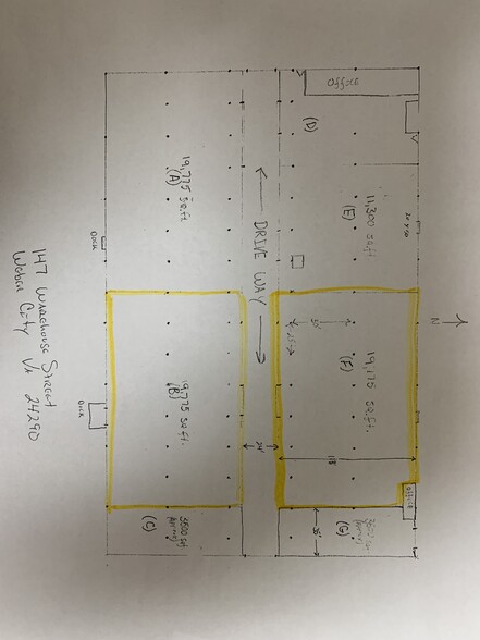 147 Warehouse St, Weber City, VA à louer - Plan d’étage – Image 2 sur 16
