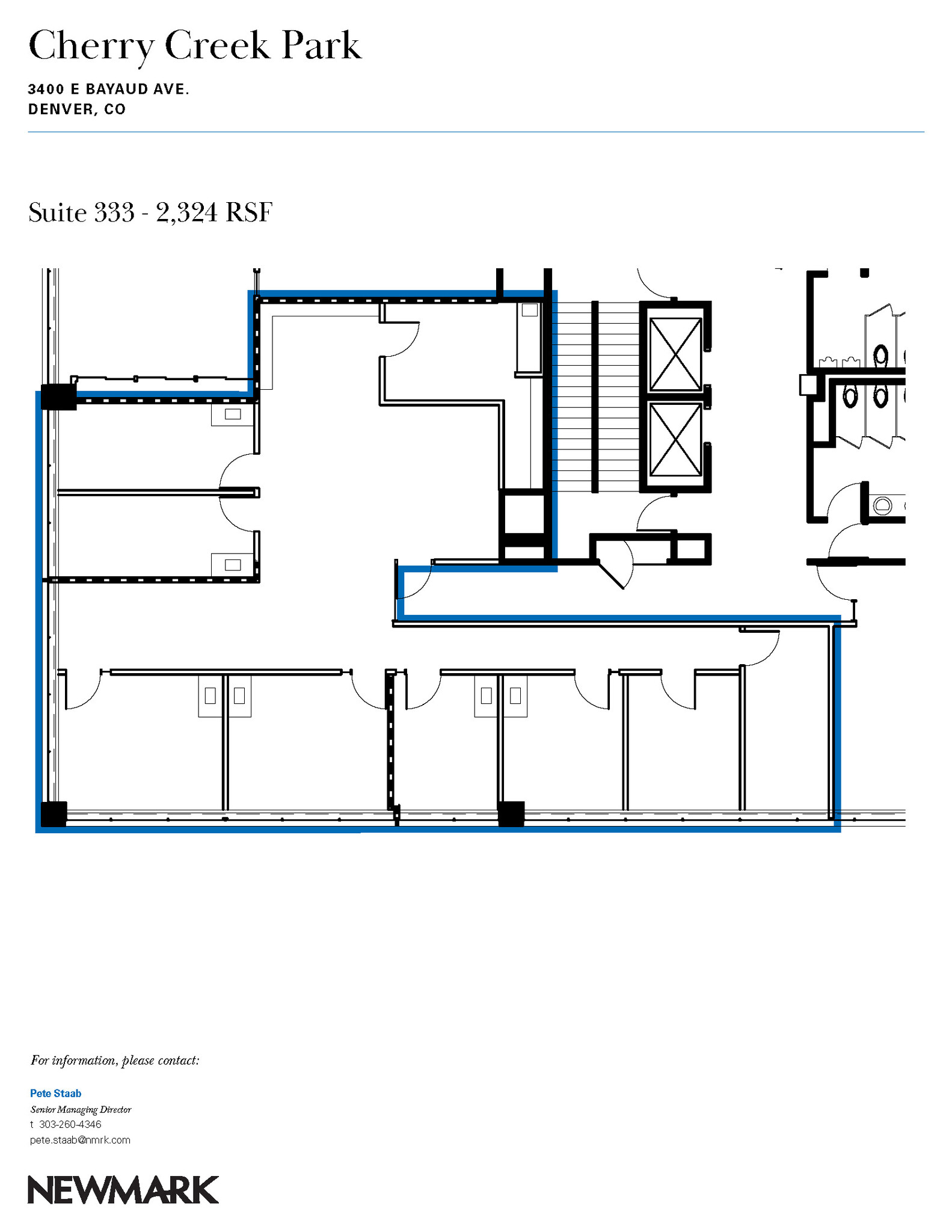 3400 E Bayaud Ave, Denver, CO à louer Plan d’étage– Image 1 sur 1