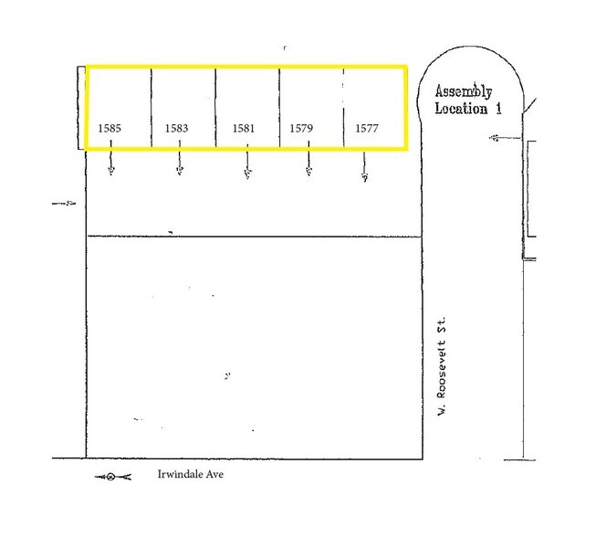 1577-1585 W Roosevelt St, Azusa, CA à vendre - Plan d’étage – Image 2 sur 6