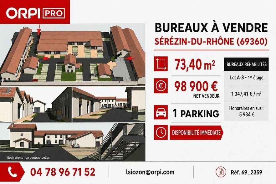 Bureau dans Serezin Du Rhone à vendre - Photo de l’immeuble – Image 1 sur 6