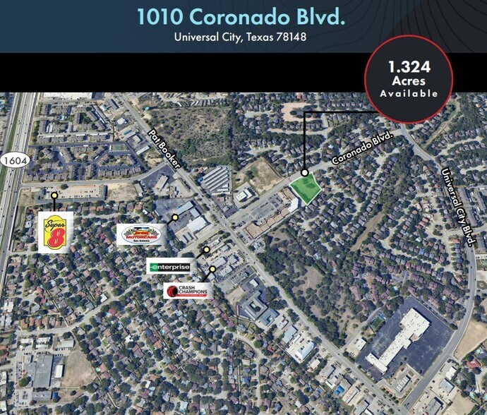 1010 Coronado Blvd, Universal City, TX à vendre - Aérien – Image 2 sur 4