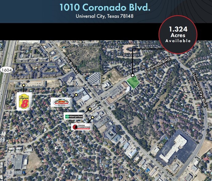 1010 Coronado Blvd, Universal City, TX à louer - Aérien – Image 2 sur 4
