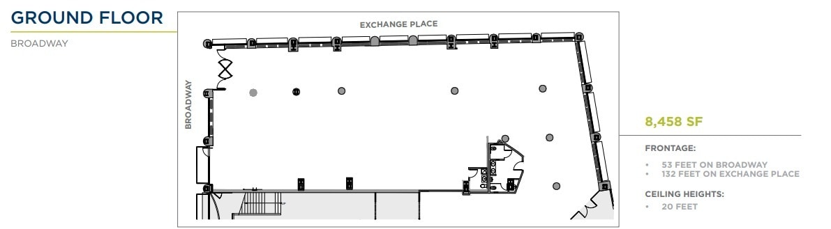 52 Broadway, New York, NY à louer Plan d’étage– Image 1 sur 2