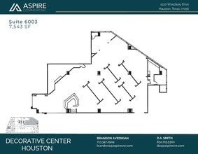 5120 Woodway Dr, Houston, TX à louer Plan d’étage– Image 1 sur 3