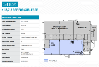 1311 Schilling Pl, Salinas, CA à louer Plan d’étage– Image 1 sur 1