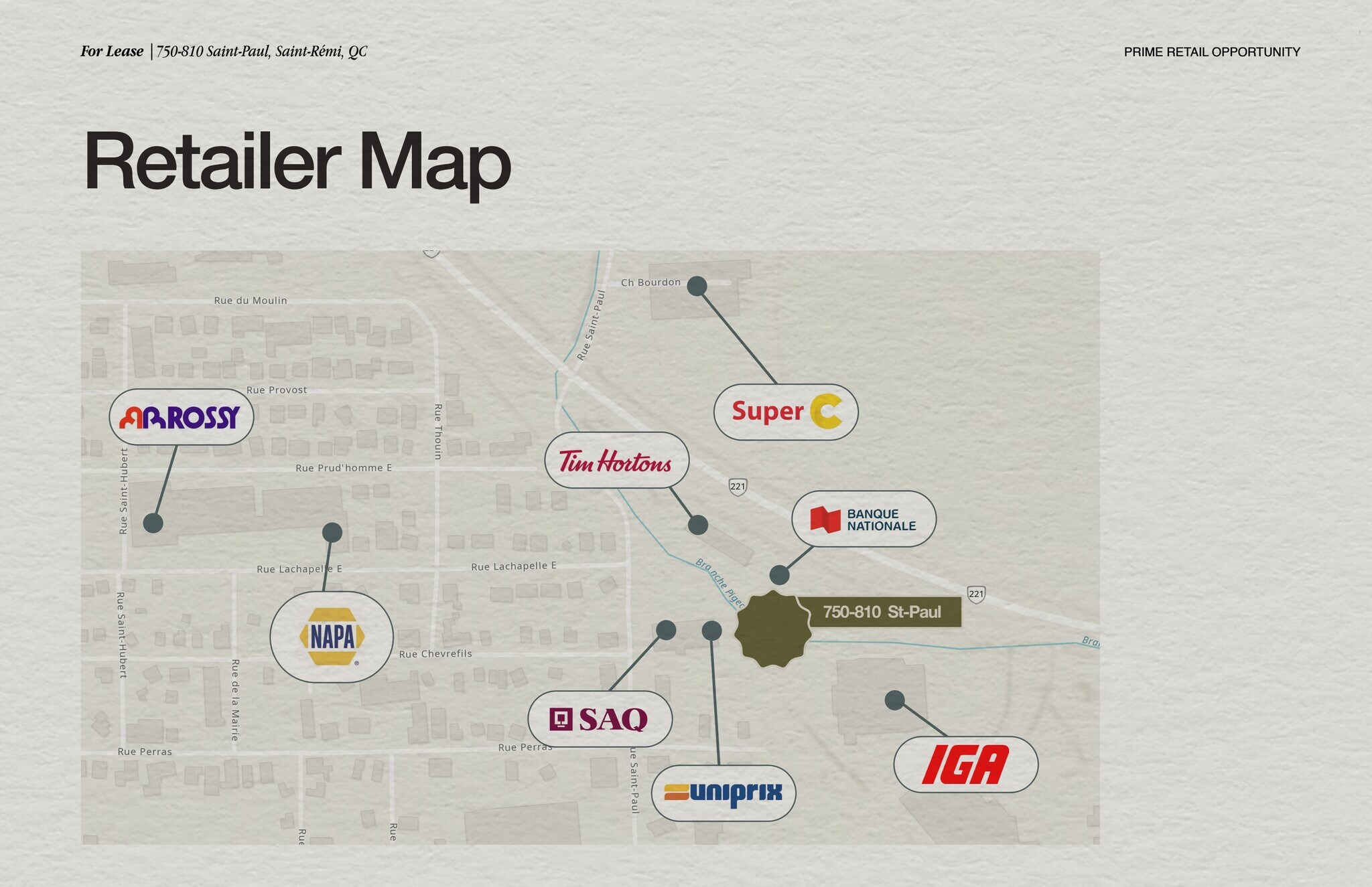 750-770 St Saint-Paul, Saint-remi, QC à louer Carte– Image 1 sur 2