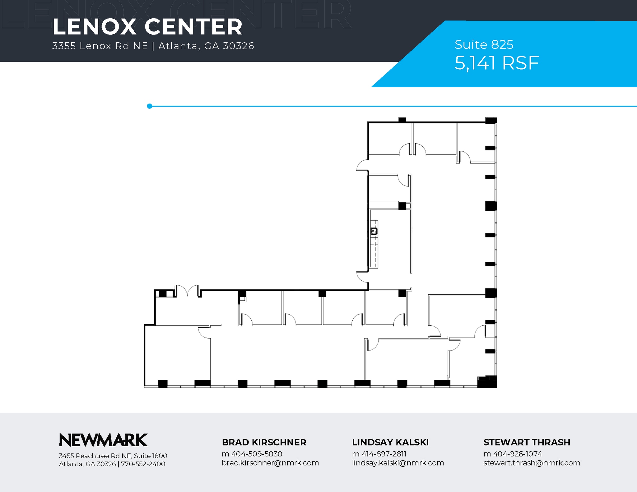 3355 Lenox Rd NE, Atlanta, GA à louer Plan d’étage– Image 1 sur 1