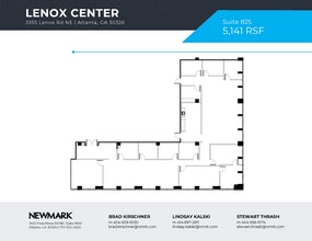 3355 Lenox Rd NE, Atlanta, GA à louer Plan d’étage– Image 1 sur 1