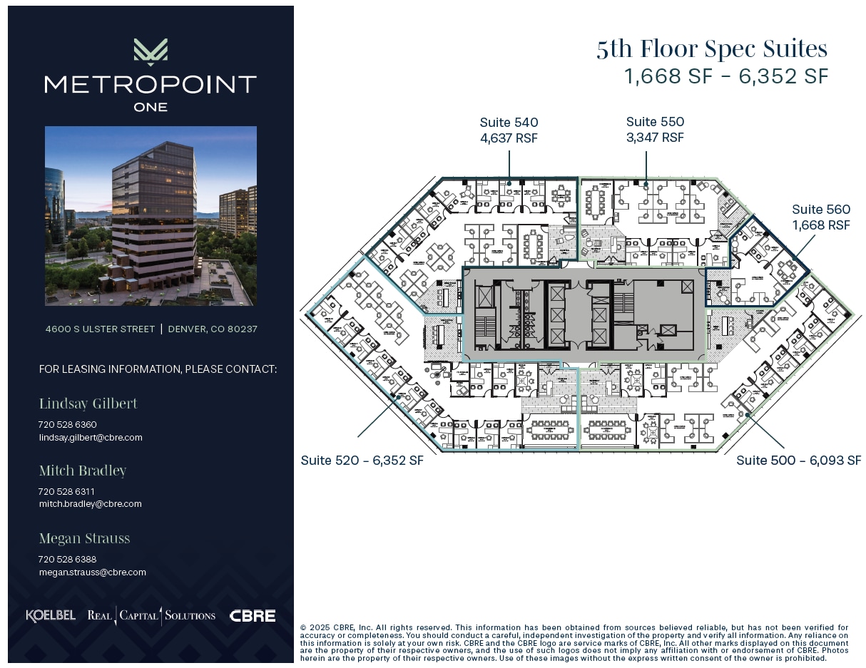 4600 S Ulster St, Denver, CO à louer Plan d’étage– Image 1 sur 4