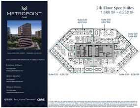 4600 S Ulster St, Denver, CO à louer Plan d’étage– Image 1 sur 4