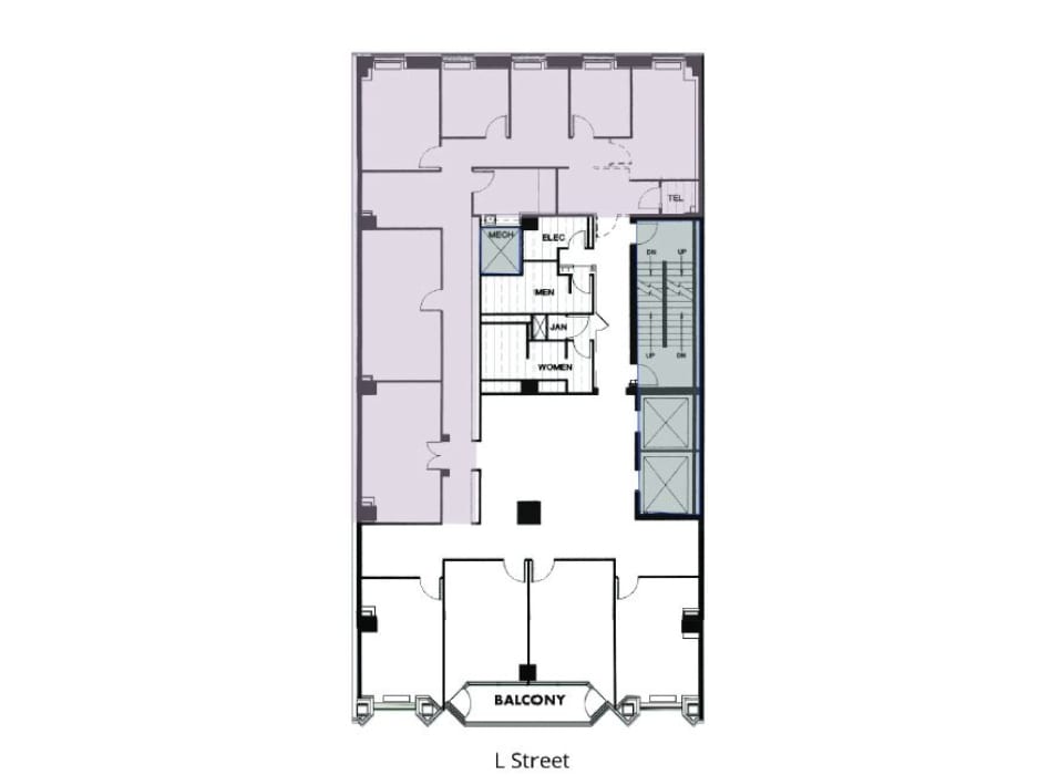 1819 L St NW, Washington, DC à louer Plan d’étage– Image 1 sur 1