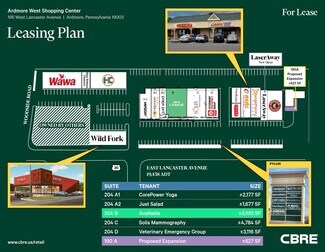 Plus de détails pour 157-195 Lancaster Ave, Ardmore, PA - Local commercial à louer