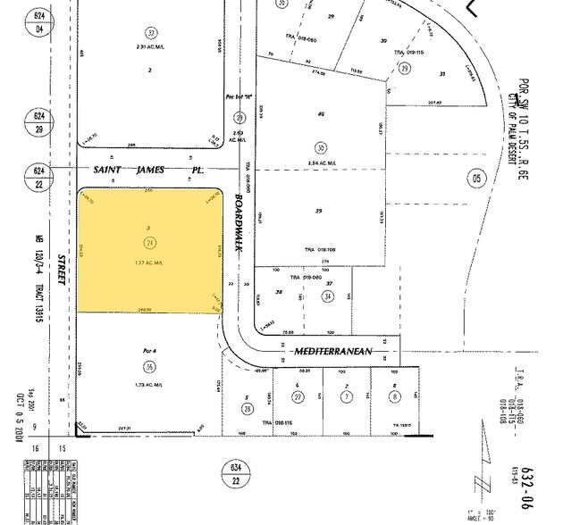 41945 Boardwalk, Palm Desert, CA à louer - Plan cadastral – Image 2 sur 8