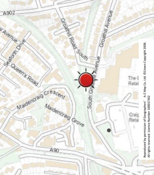 South Groathill Ave, Edinburgh à louer - Plan de site – Image 1 sur 2