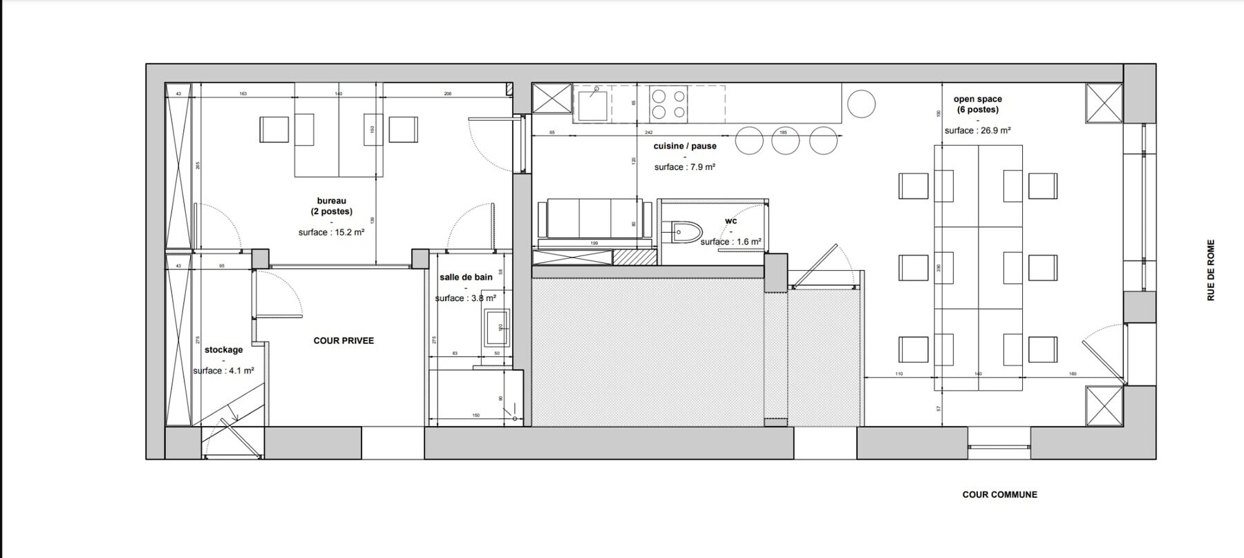 137 Rue De Rome, Paris, PAR 75017 -  -  - Plan d’étage - Image 1 of 14