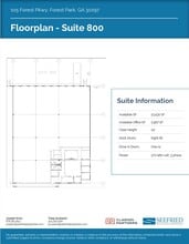 105 Forest Pky, Forest Park, GA à louer Plan d’étage– Image 2 sur 3