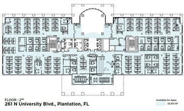 261 N University Dr, Plantation, FL à louer Plan d’étage– Image 1 sur 1