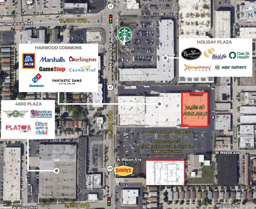 4701 N Harlem Ave, Harwood Heights, IL à louer Photo principale– Image 1 sur 5