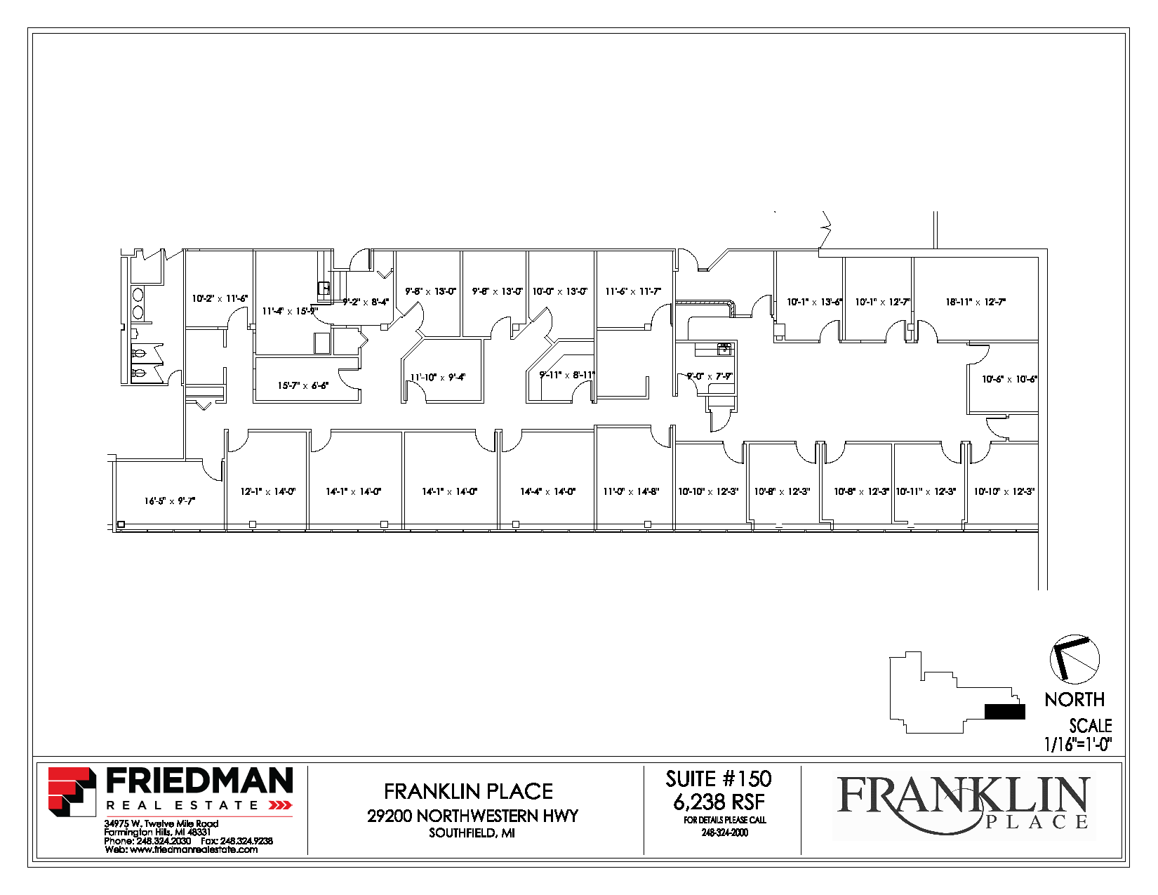 29200 Northwestern Hwy, Southfield, MI à louer Plan d’étage– Image 1 sur 2