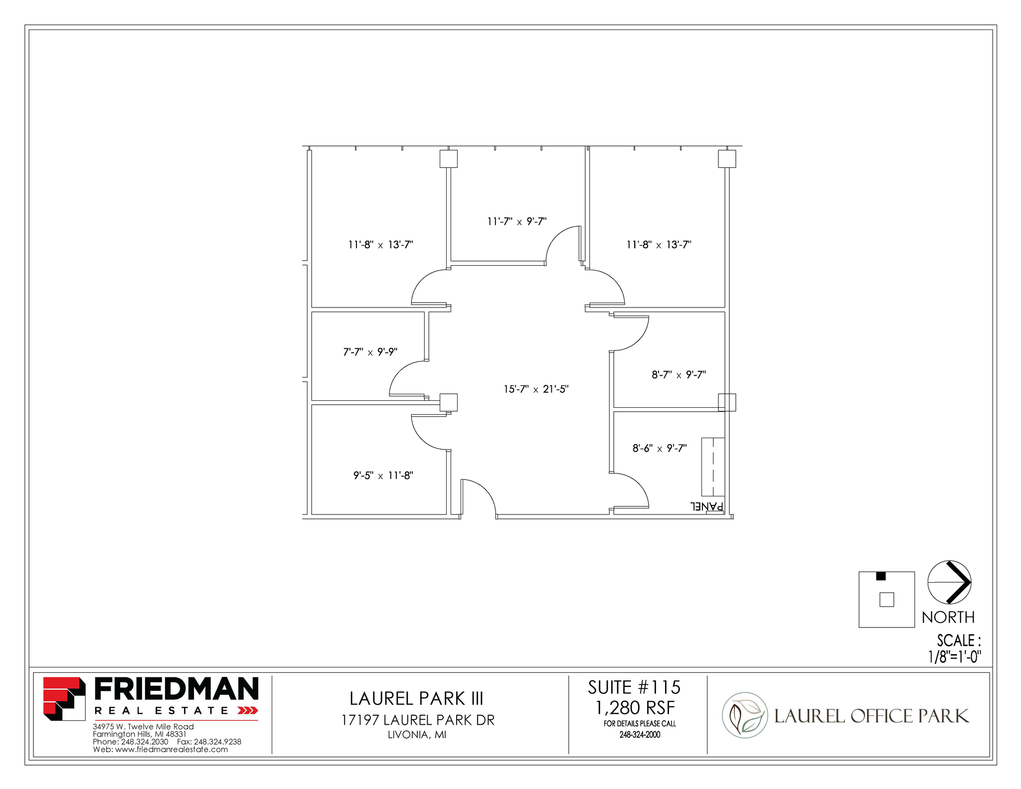 17197 N Laurel Park Dr, Livonia, MI à louer Plan d’étage– Image 1 sur 3