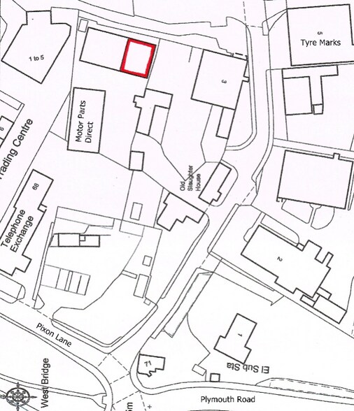 Westbridge Industrial Estate, Tavistock à louer - Plan cadastral – Image 3 sur 3